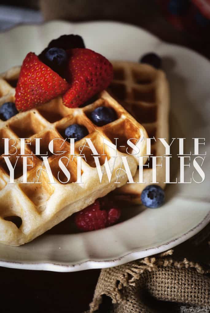 Belgian-Style Yeast Waffles | Kita Roberts PassTheSushi.com