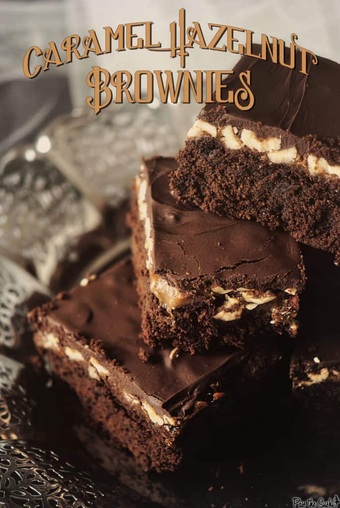 Caramel Hazelnut Brownies | Kita Roberts PassTheSushi.com