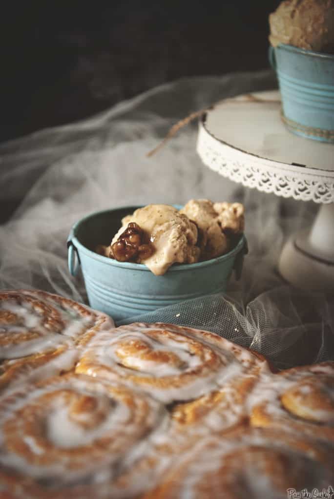 Cinnamon Bun Ice Cream | Kita Roberts PassTheSushi