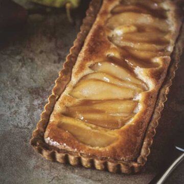 Whiskey Pear Tart | Kita Roberts PassTheSushi.com