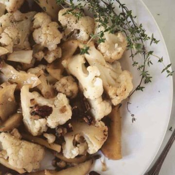 Cauliflower with Apples and Pecans | Kita Roberts PassTheSushi.com