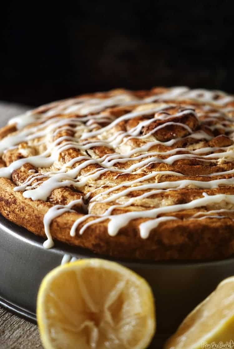 Lemon Cheesecake Coffee Cake | Kita Roberts PassTheSushi.com
