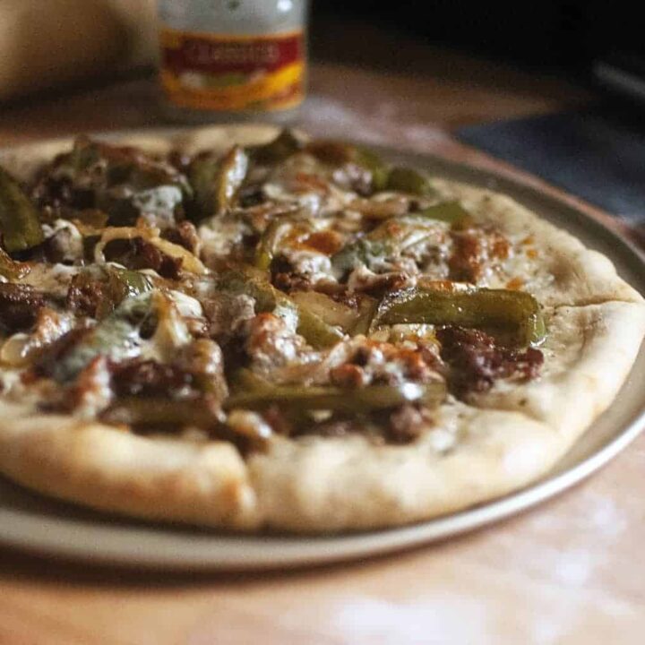 Cheesesteak Pizza | Kita Roberts PassTheSushi.com