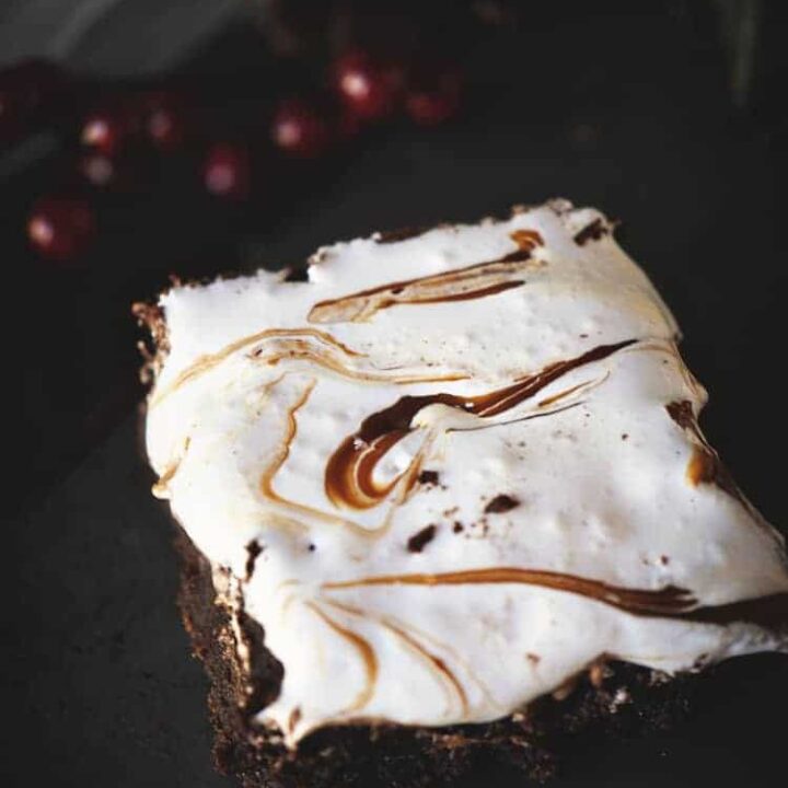 Dulce de Leche Fluff Brownies | Kita Roberts PassTheSushi.com