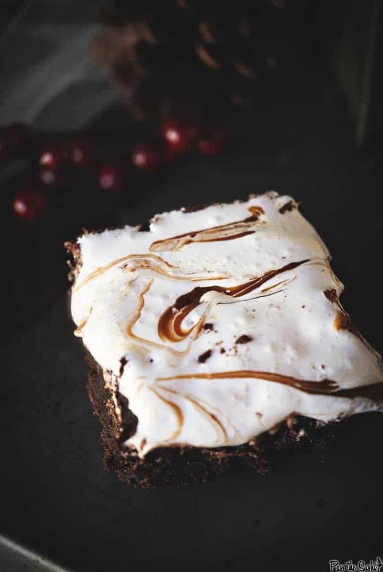 Dulce de Leche Fluff Brownies | Kita Roberts PassTheSushi.com