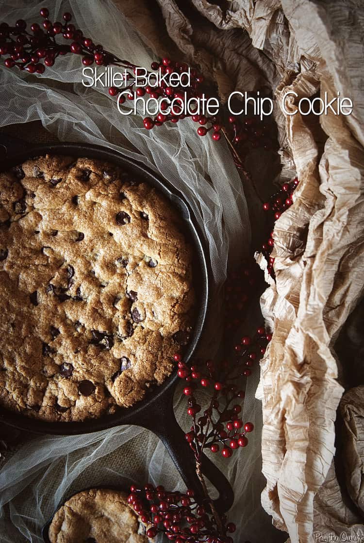 Chocolate Chip Skillet Cookie | Kita Roberts PassTheSushi.com