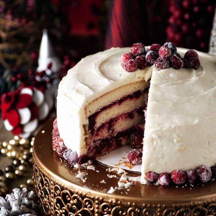 Cranberry Vanilla Bean Cake | Kita Roberts PassTheSushi.com