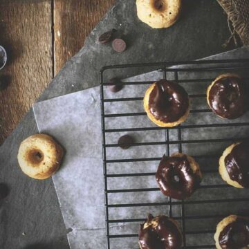 Dipped Peanut Butter Chocolate Donuts | Kita Roberts PassTheSushi.com