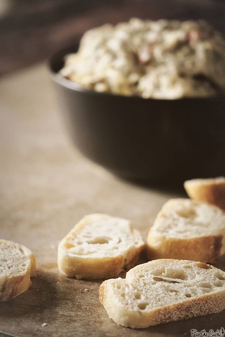 Slow Cooker Lemon Artichoke Dip | Kita Roberts PassThe Sushi.com