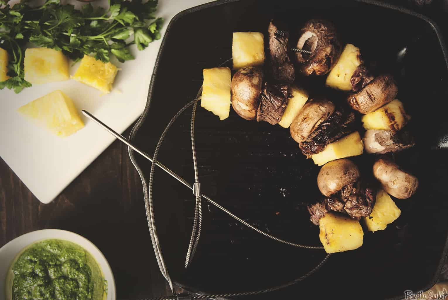 Pineapple-Beef Kabobs | Kita Roberts PassTheSushi.com