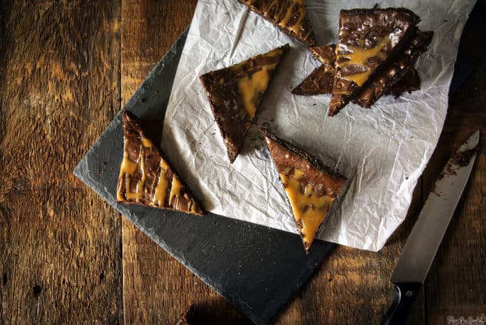 Salted Caramel Brownies | Kita Roberts PassTheSushi.com