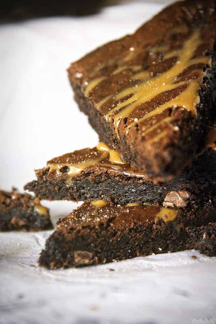 Salted Caramel Brownies | Kita Roberts PassTheSushi.com