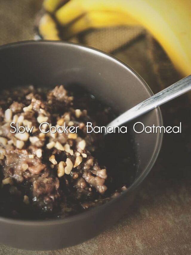 SLOW COOKER BANANA OATMEAL