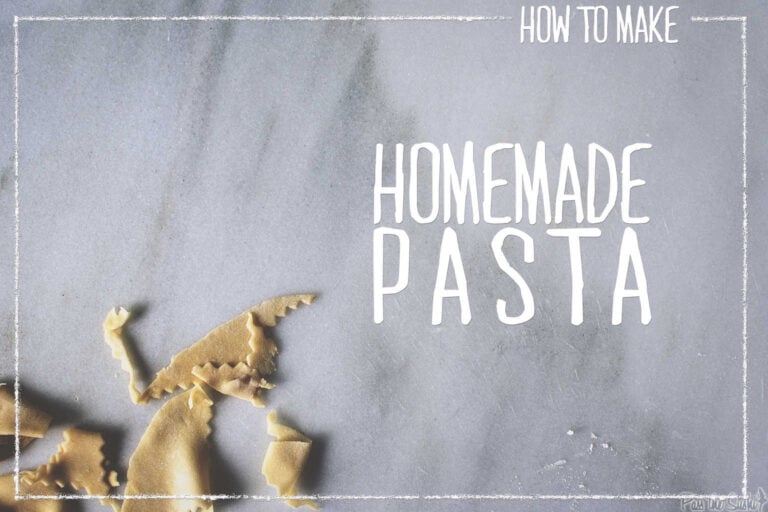 How to make Homemade Pasta