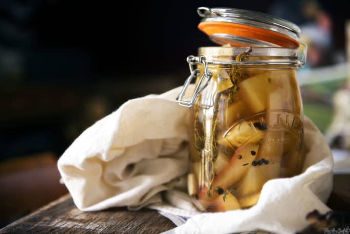 Peil de Sandia aka Pickled Watermelon Rind | Kita Roberts PassTheSushi.com