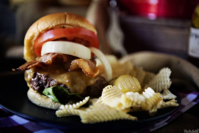 Roasted Garlic Butter Burgers | Kita Roberts PassTheSushi.com