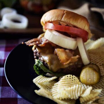 Roasted Garlic Butter Burgers | Kita Roberts PassTheSushi.com