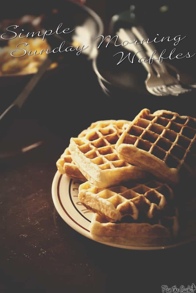 Simple Sunday Morning Waffles Recipe | Kita Roberts PassTheSushi.com