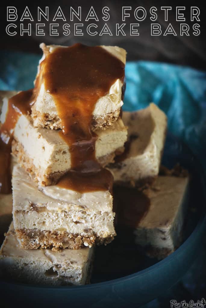 Bananas Foster Cheesecake Bars Recipe | Kita Roberts PassTheSushi.com