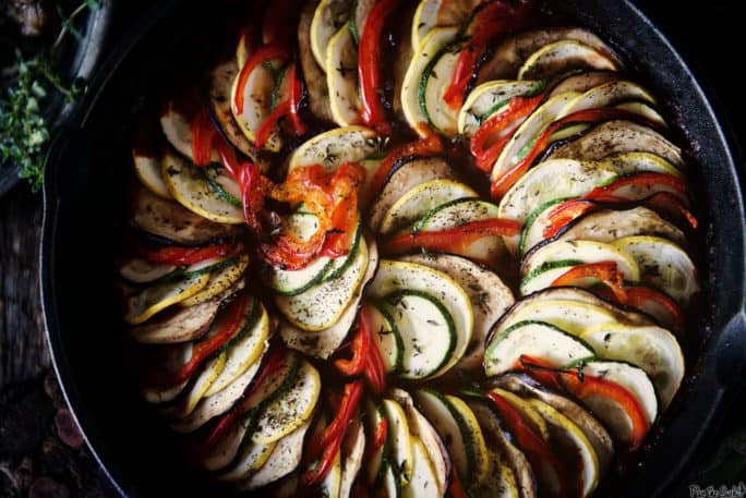 Oven Baked Ratatouille | Kita Roberts PassTheSushi.com