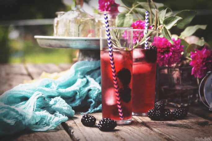 Rosemary Blackberry Cocktail | Kita Roberts PassTheSushi.com