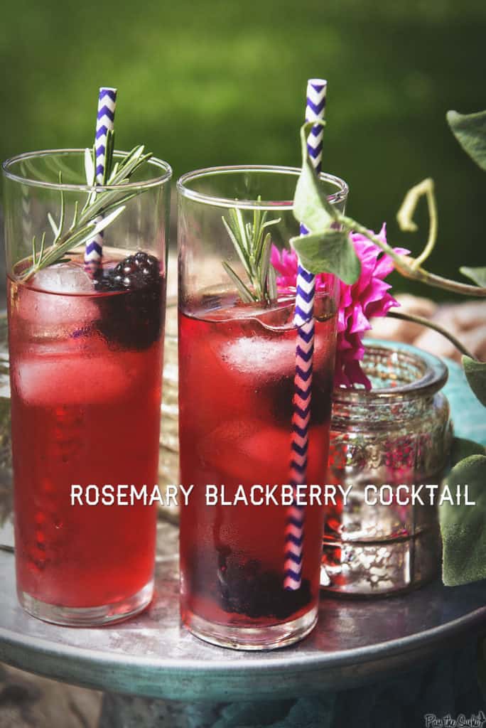 Rosemary Blackberry Cocktail | Kita Roberts PassTheSushi.com