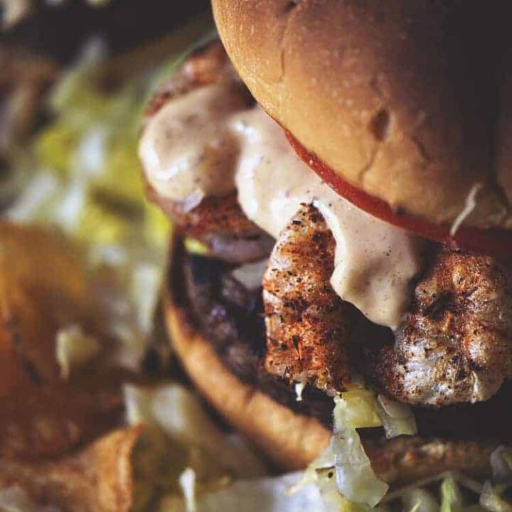 Shrimp Po Boy Burgers | Kita Roberts PassTheSushi.com