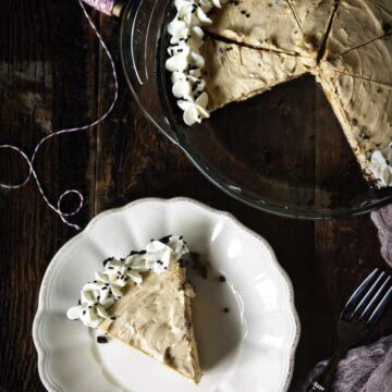 Double Peanut Butter Butterfinger Pie | Kita Roberts PassTheSushi.com