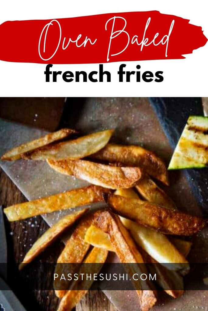 pinnable image for oven baked french fries