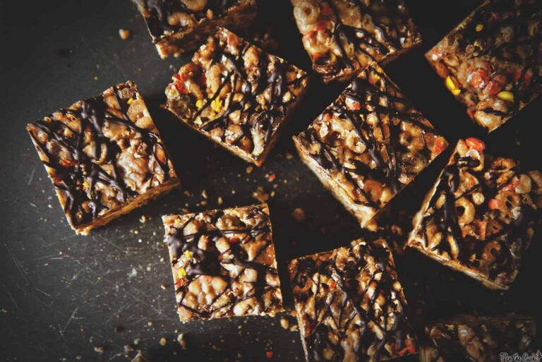 Dark Chocolate Peanut Butter Krispie Treats