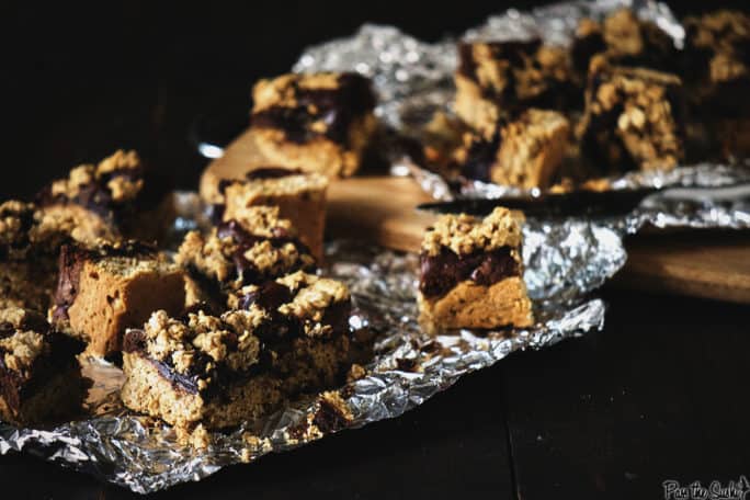 Chocolate Layer Oat Bars for Two | Kita Roberts PassTheSushi.com
