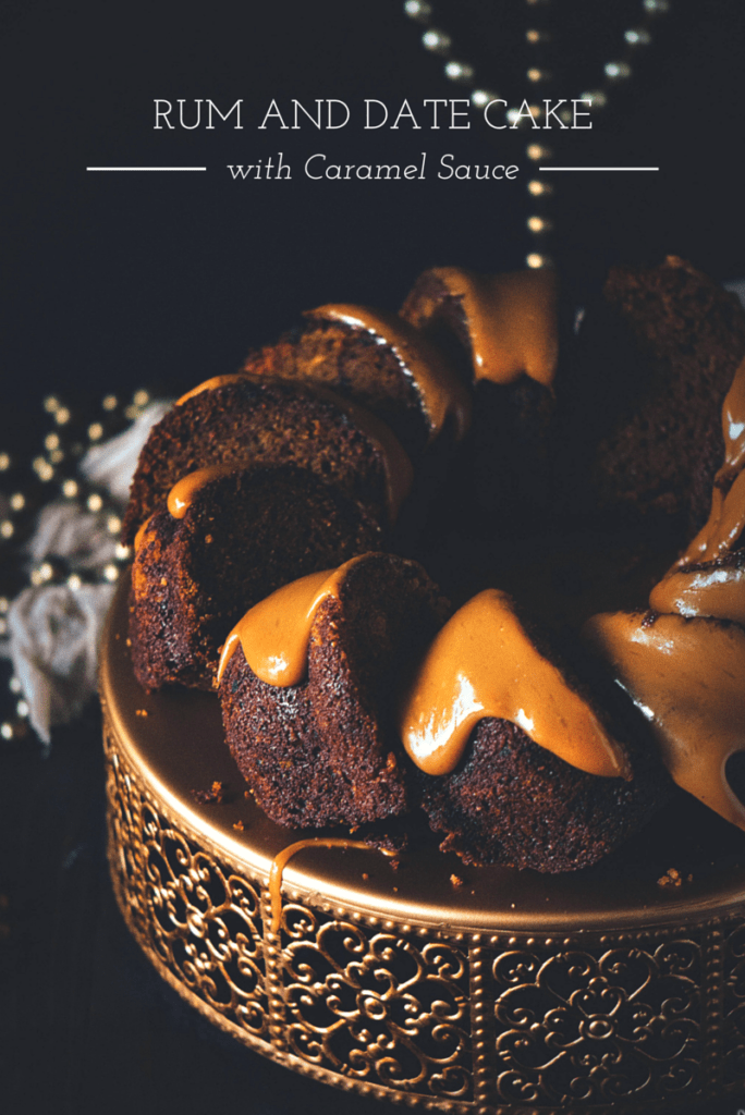 Rum and Date Cake with Caramel Sauce | Kita Roberts PassTheSushi.com