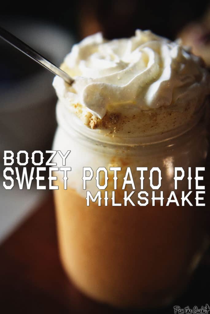 Boozy Sweet Potato Pie Milkshake | Kita Roberts PassTheSushi.com