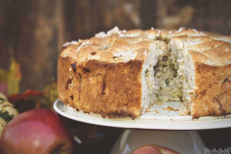 Irish Apple Cake with Boozy Custard