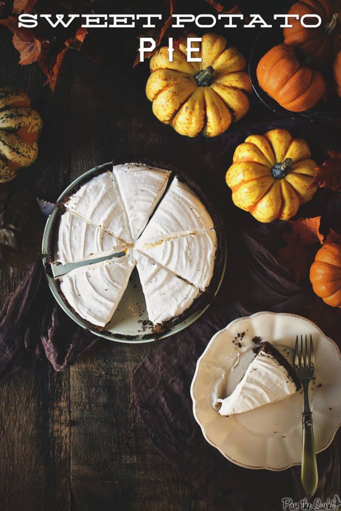 Sweet Potato Pie with Gingersnap Crust and Meringue | Kita Roberts PassTheSushi.com