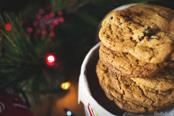 Peanut Butter Cookies with Chocolate Chunks | Kita Roberts PassTheSushi.com