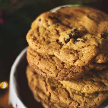 Peanut Butter Cookies with Chocolate Chunks | Kita Roberts PassTheSushi.com