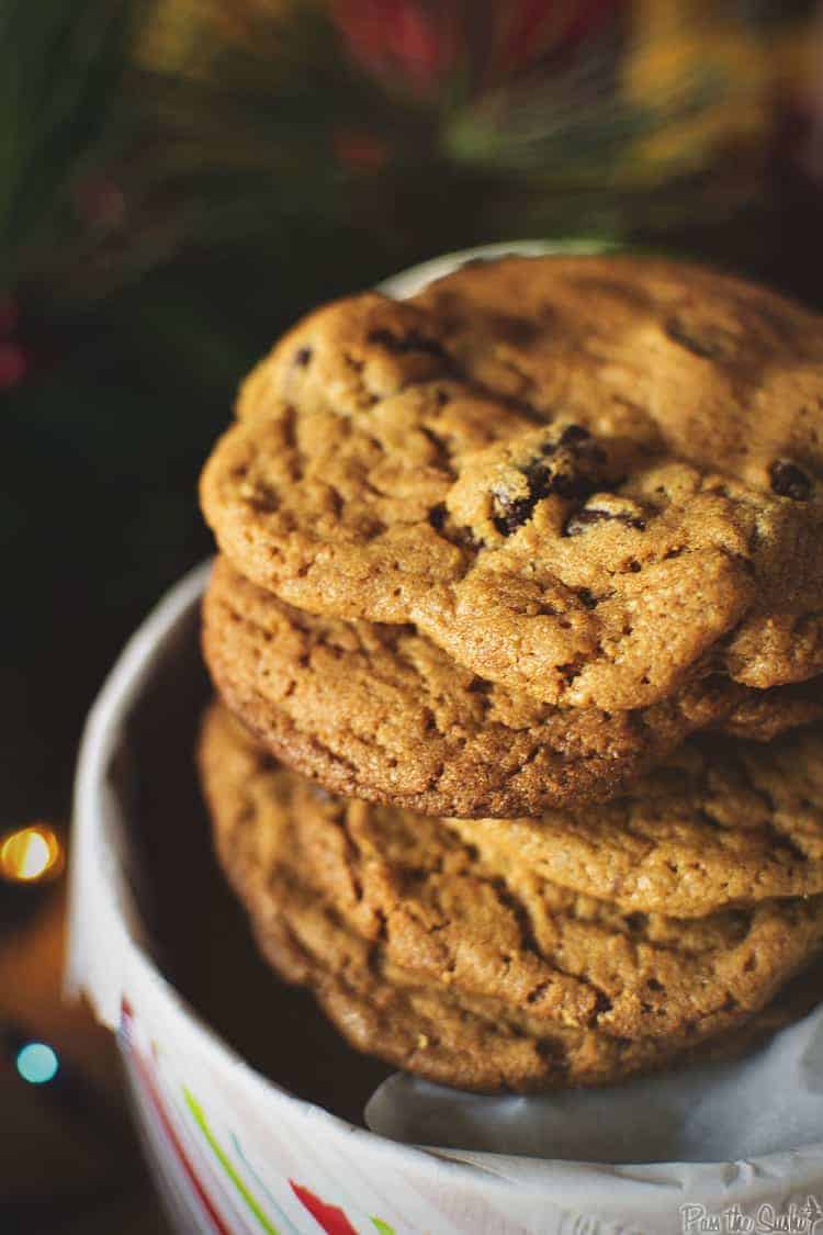 Peanut Butter Cookies with Chocolate Chunks | Kita Roberts PassTheSushi.com