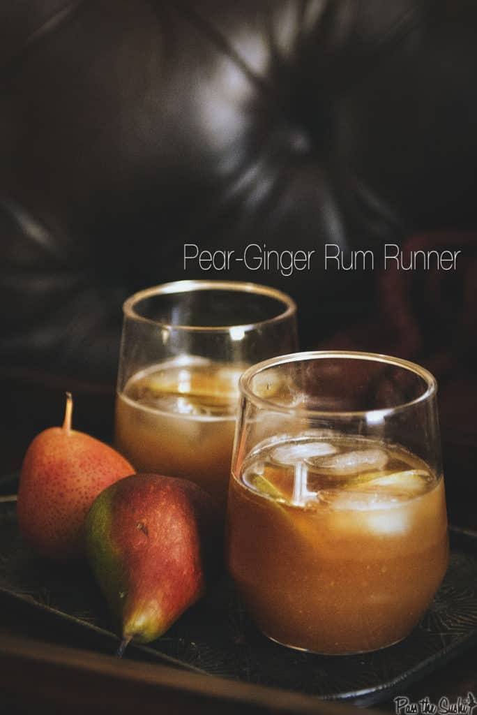 Pear-Ginger Rum Runner Cocktail | Kita Roberts PassTheSushi.com