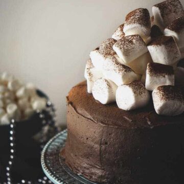 Hot Cocoa Cake | Kita Roberts PassTheSushi.com