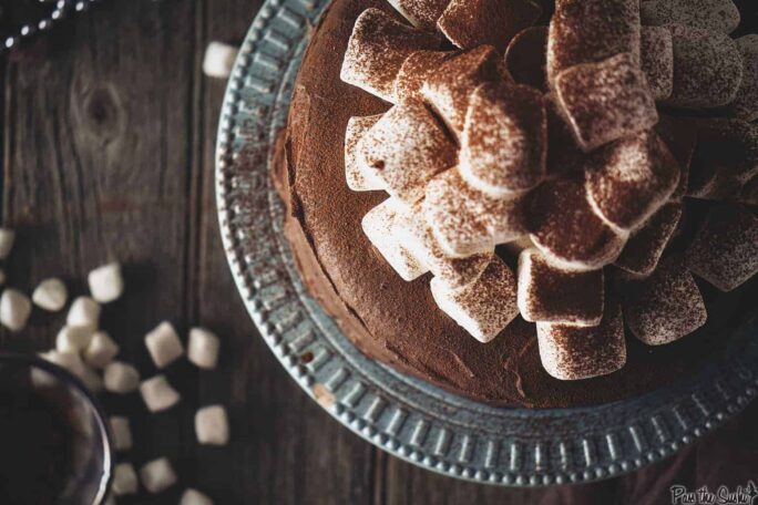 Hot Cocoa Cake | Kita Roberts PassTheSushi.com