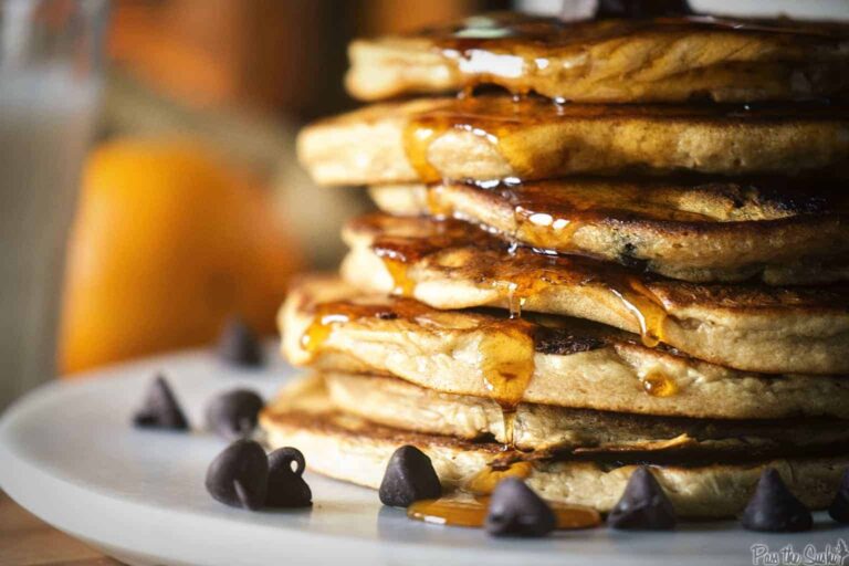 Oatmeal Chocolate Chip Pancakes