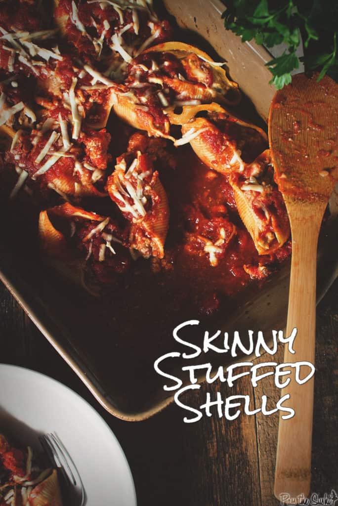 Skinny Stuffed Shells | Kita Roberts PassTheSushi.com