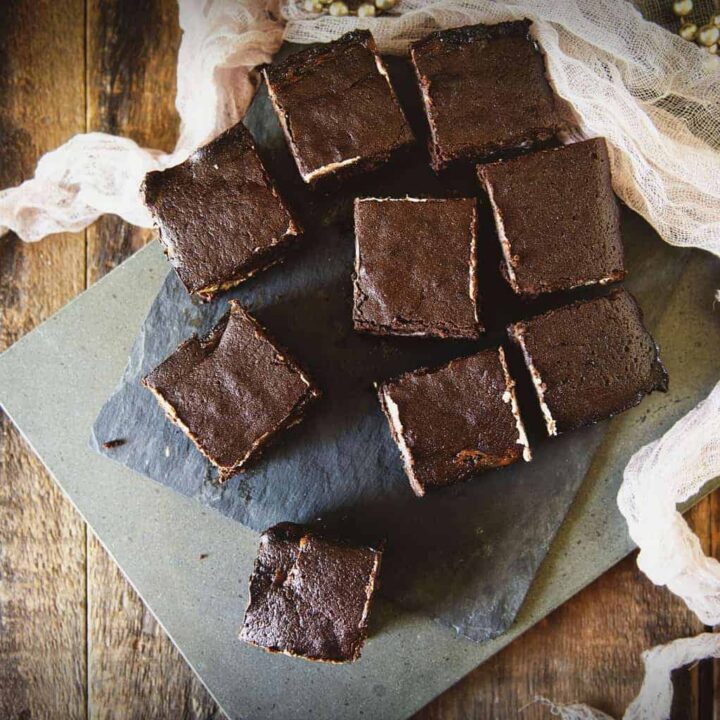 Raspberry Cream Cheese Brownies | Kita Roberts PassTheSushi.com