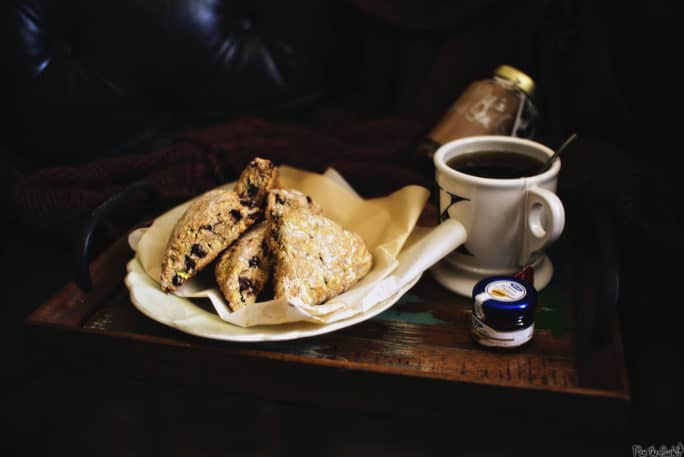 Chocolate Chip Zucchini Scones | Kita Roberts PassTheSushi