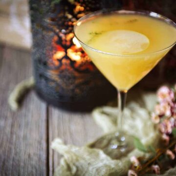 Pear Martini Cocktail Recipe | Kita Roberts PassTheSushi.com