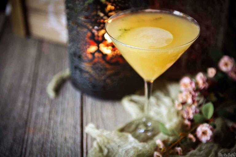 Pear Martini Cocktail Recipe | Kita Roberts PassTheSushi.com