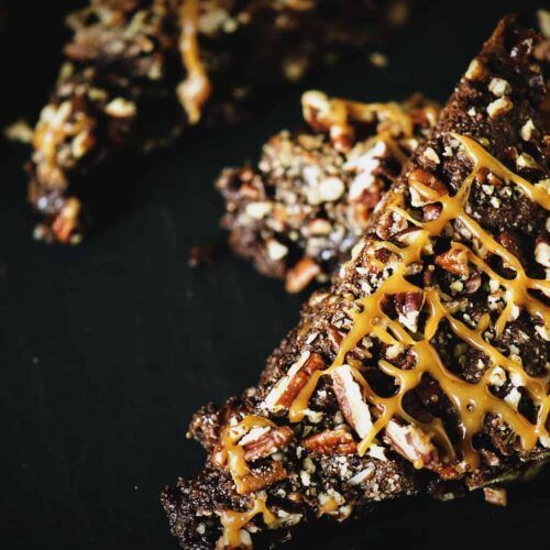 Quick Turtle Brownie Recipe | Kita Roberts PassTheSushi.com
