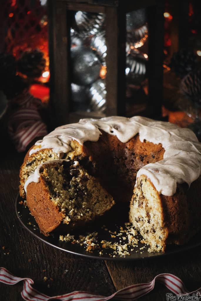 Browned Butter Coffee Cake with Spiced Maple Cream Cheese Frosting | Kita Roberts PassTheSushi.com