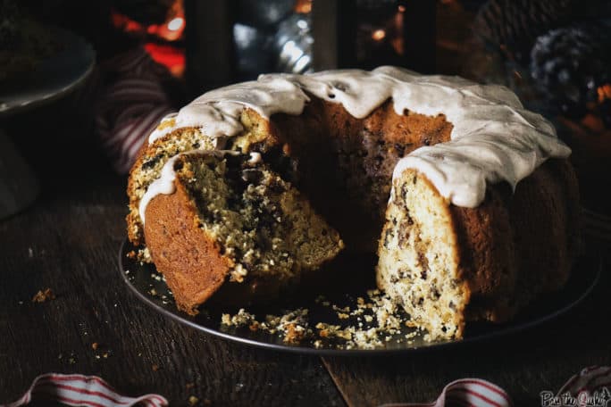 Browned Butter Coffee Cake with Spiced Maple Cream Cheese Frosting | Kita Roberts PassTheSushi.com